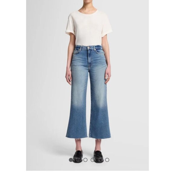 7 For All Mankind Denim - 7 For All Mankind Luxe Vintage Ultra‎ High rise Cropped Jo jeans sz 32